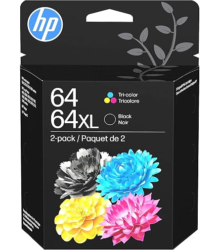 Amazon.com: HP 62 Ink Cartridge, Black XL and Tri-Color (Black XL